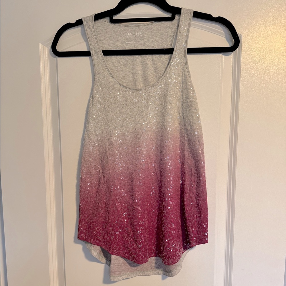 Express Ombré Sequin Tank